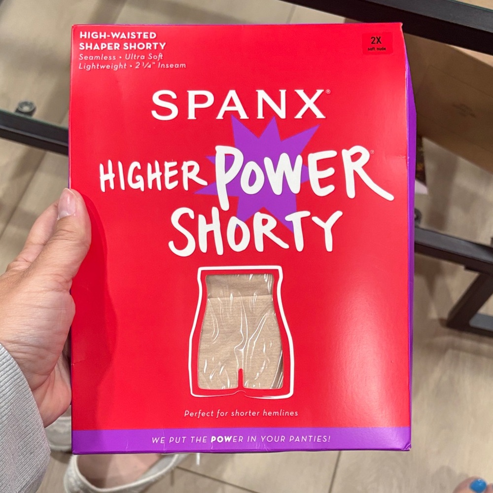 SPANX Higher Power Shorty - Soft Nude (Beige) 2X